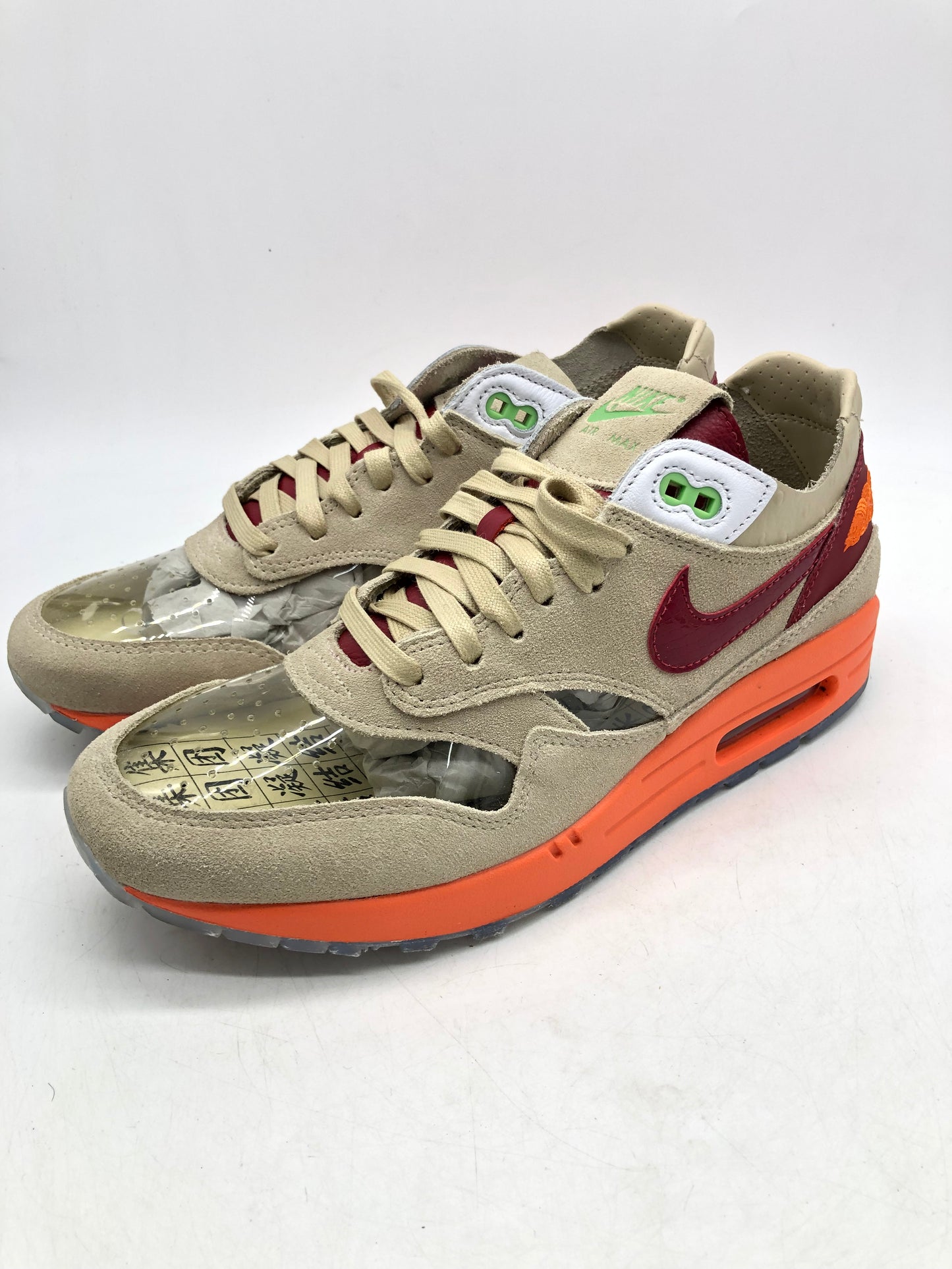 Preowned Nike Air Max 1 CLOT Kiss of Death (2021) Sz 9.5M/11W DD1870-100