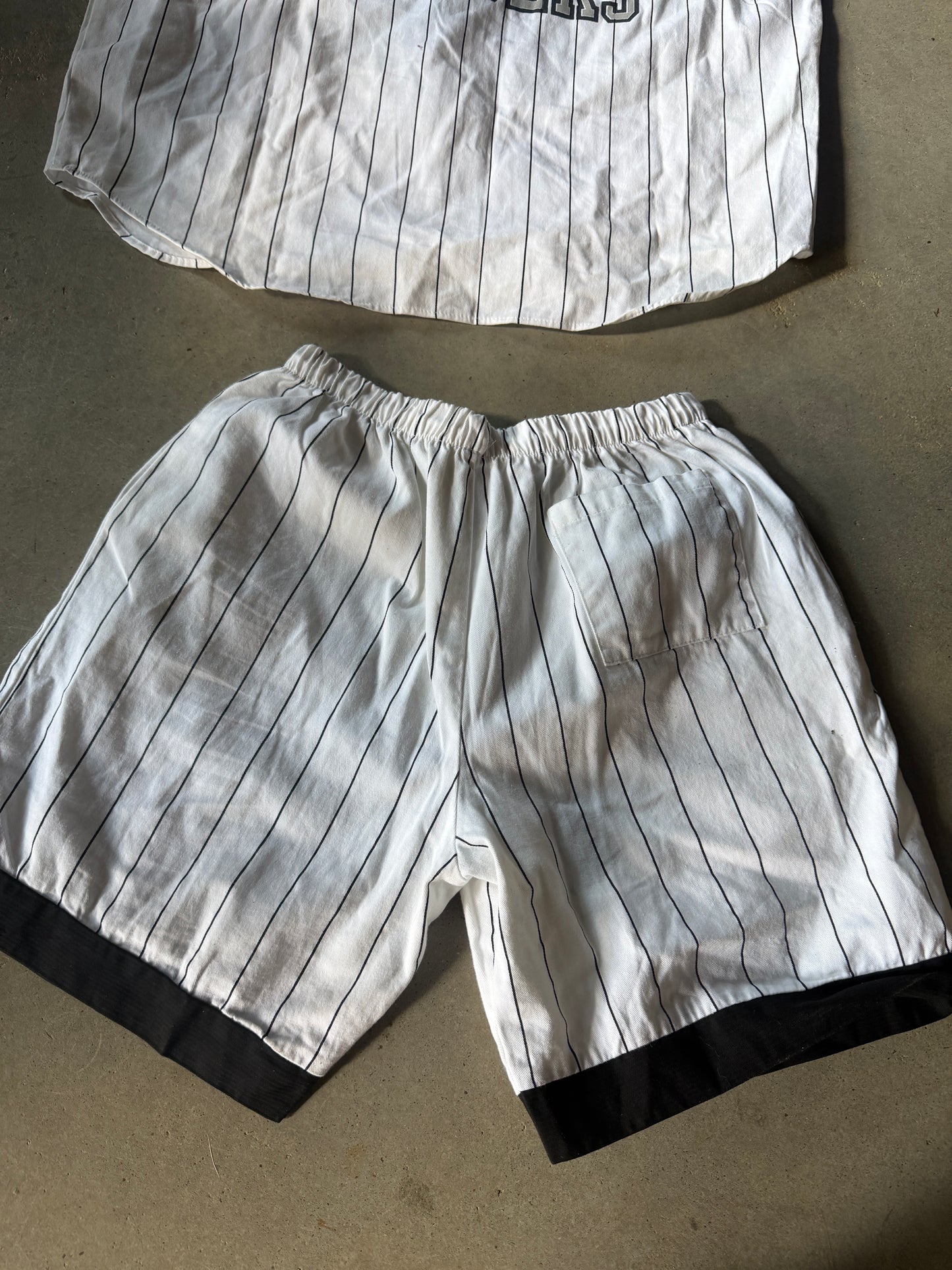 VTG 90s Los Angeles Raiders Baseball Set Sz XL