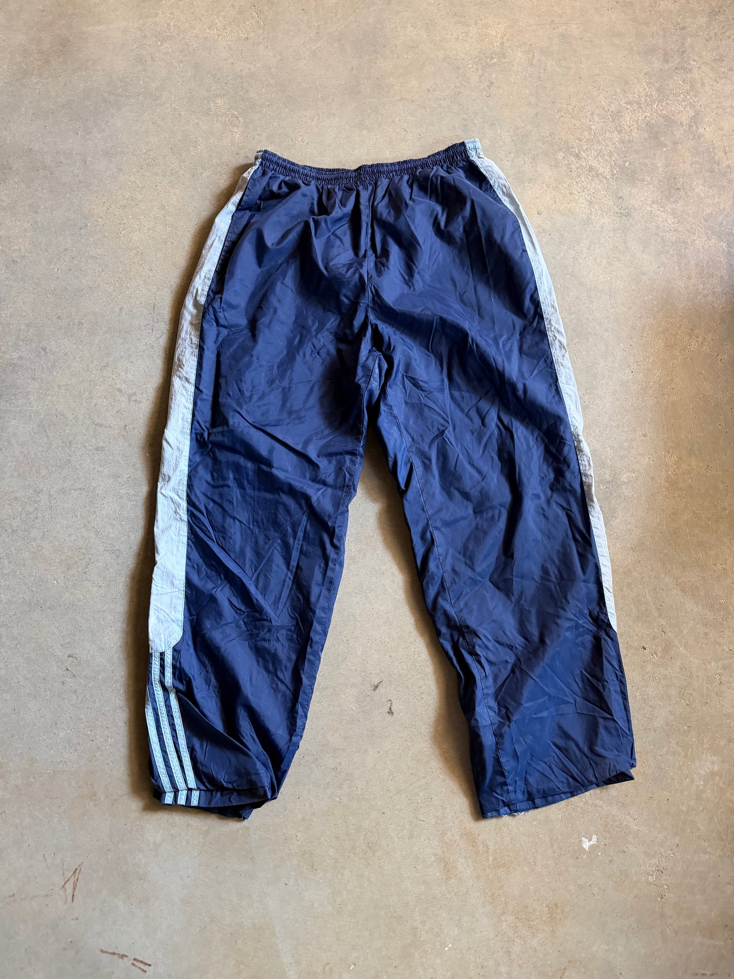 VTG Adidas Blue/Gray Track Pants Sz XL
