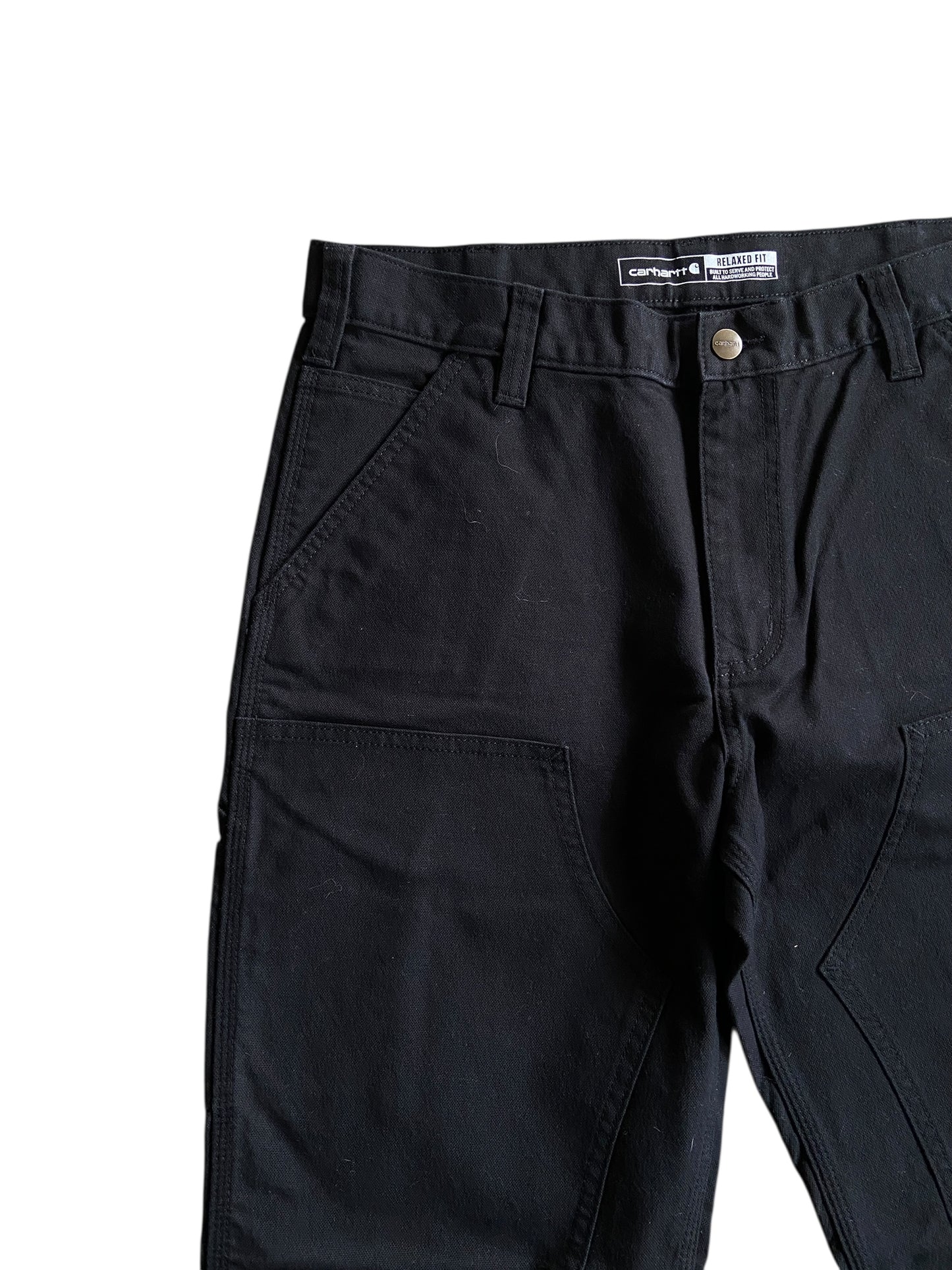 Carhartt Black Double Knee Jeans Sz 34x32