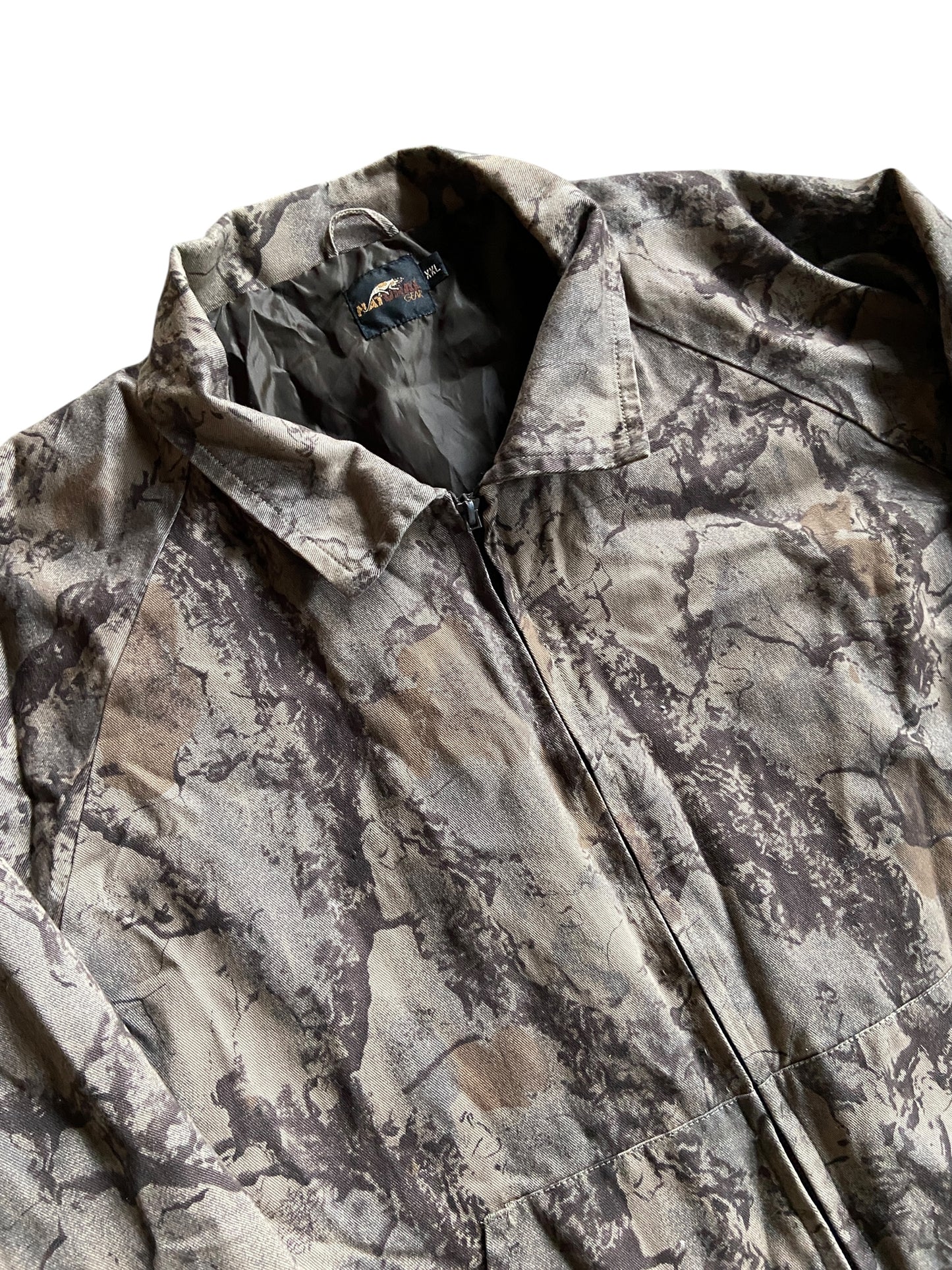 VTG Natural Gear Camo Style Jacket Sz 2XL