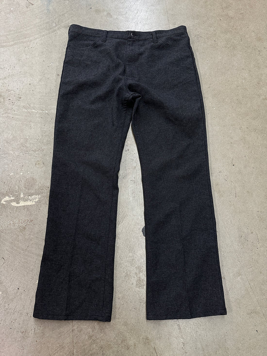 VTG Wrangler Black Polyester Jeans Sz 40x32