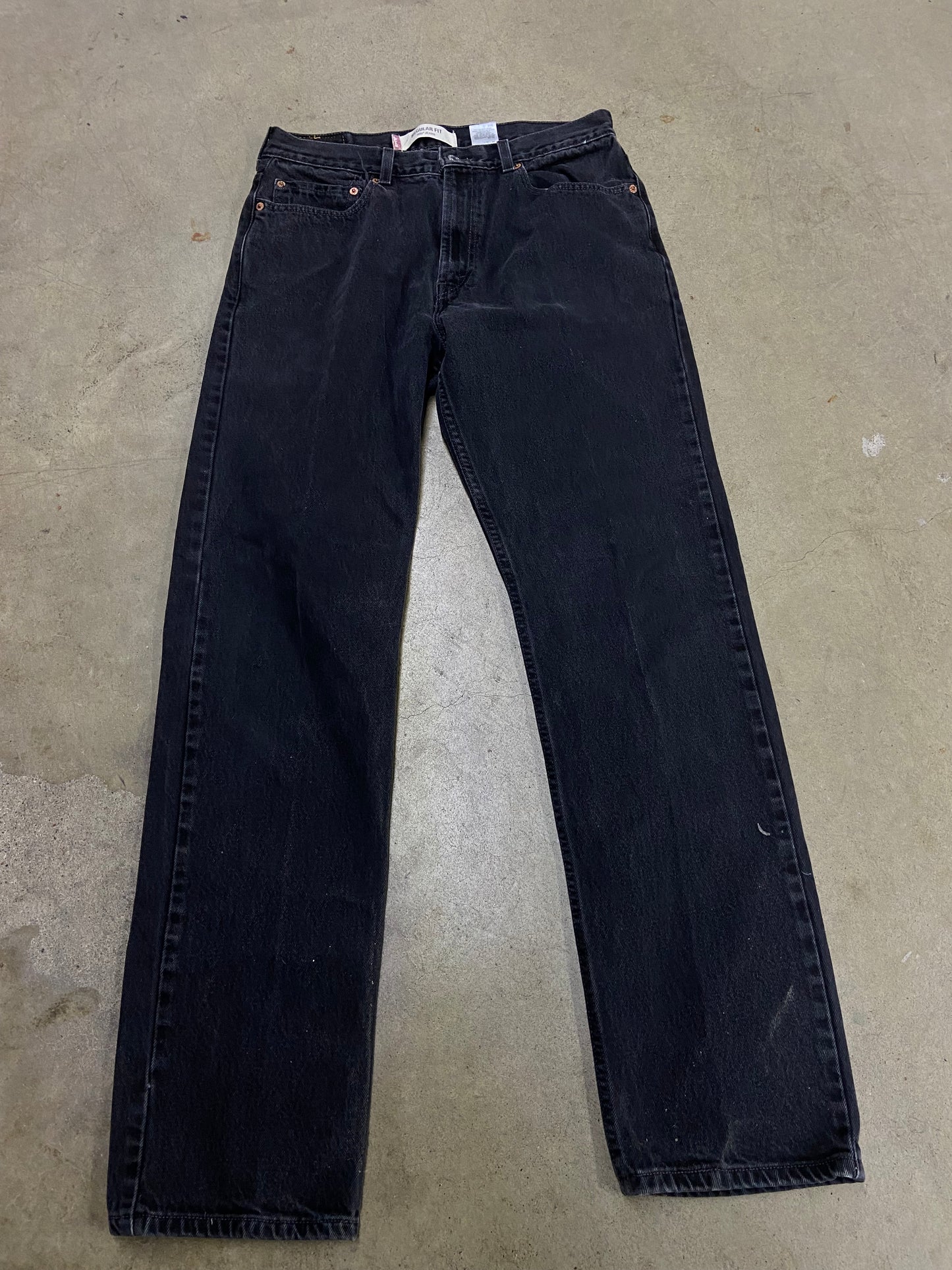 Y2K Levi’s 505 Black Denim Jeans Sz 34x34