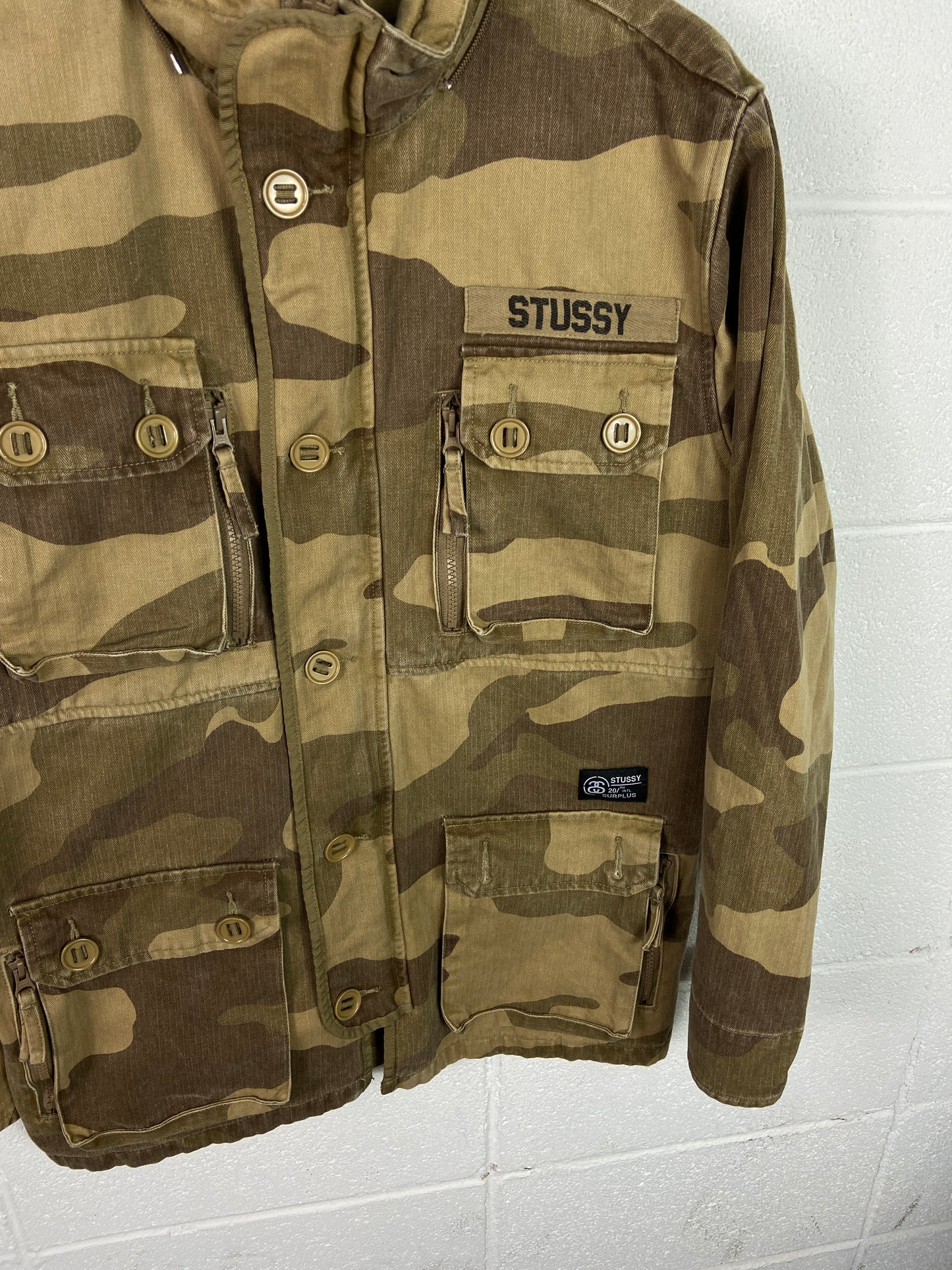 Stussy MFG. Desert Camo Army Jacket Sz M