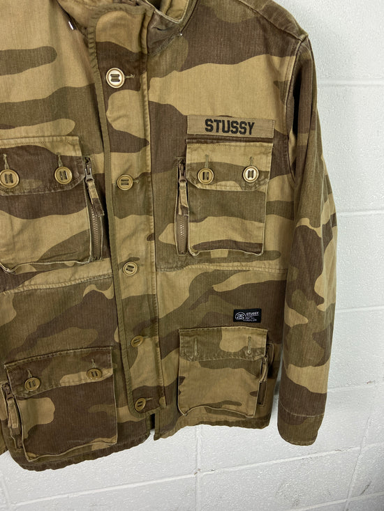 Stussy MFG. Desert Camo Army Jacket Sz M