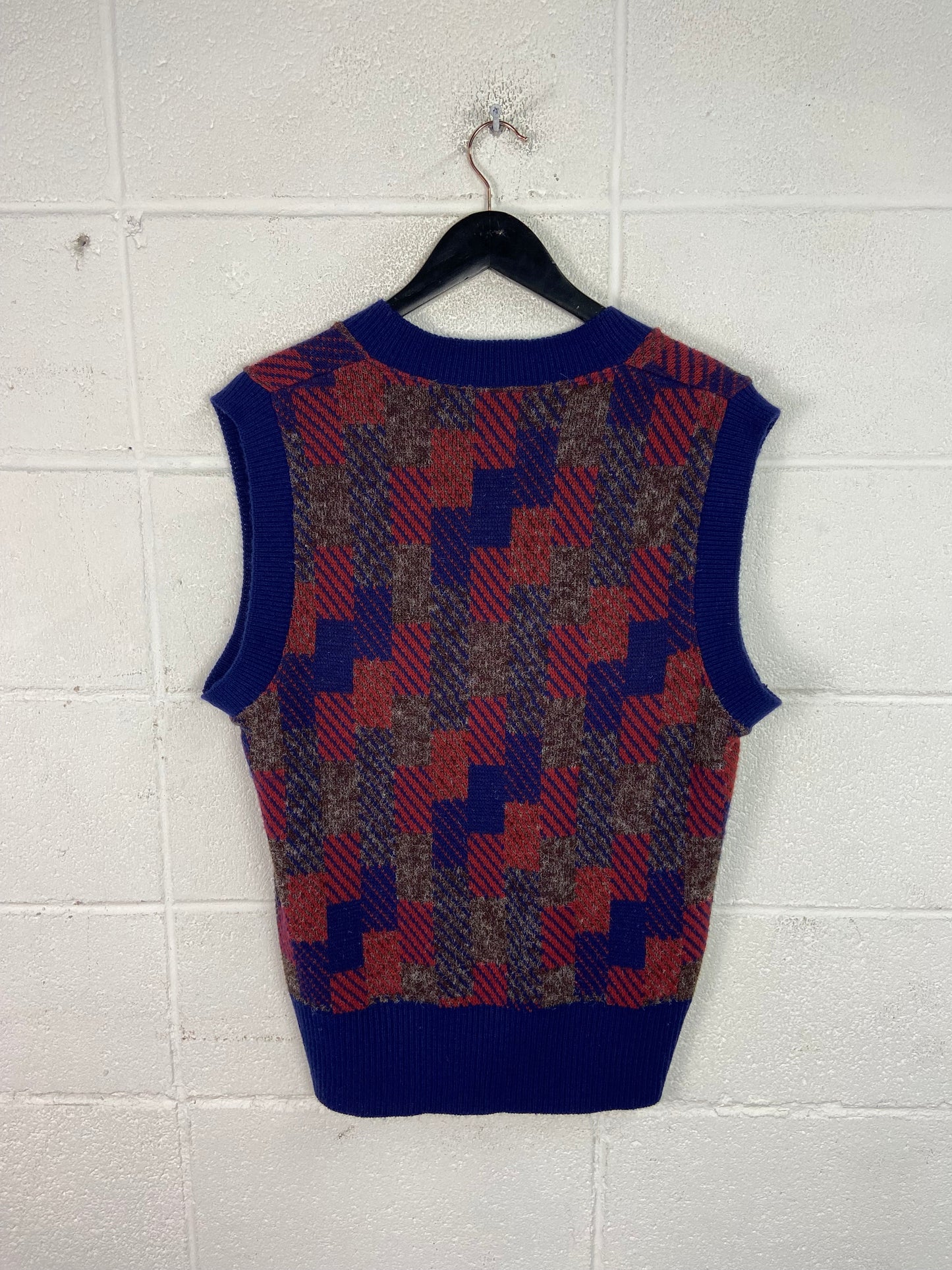 VTG 70's Sweater Vest Sz XL