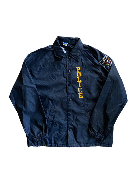 VTG Champion US Customs Coach Jacket Sz L