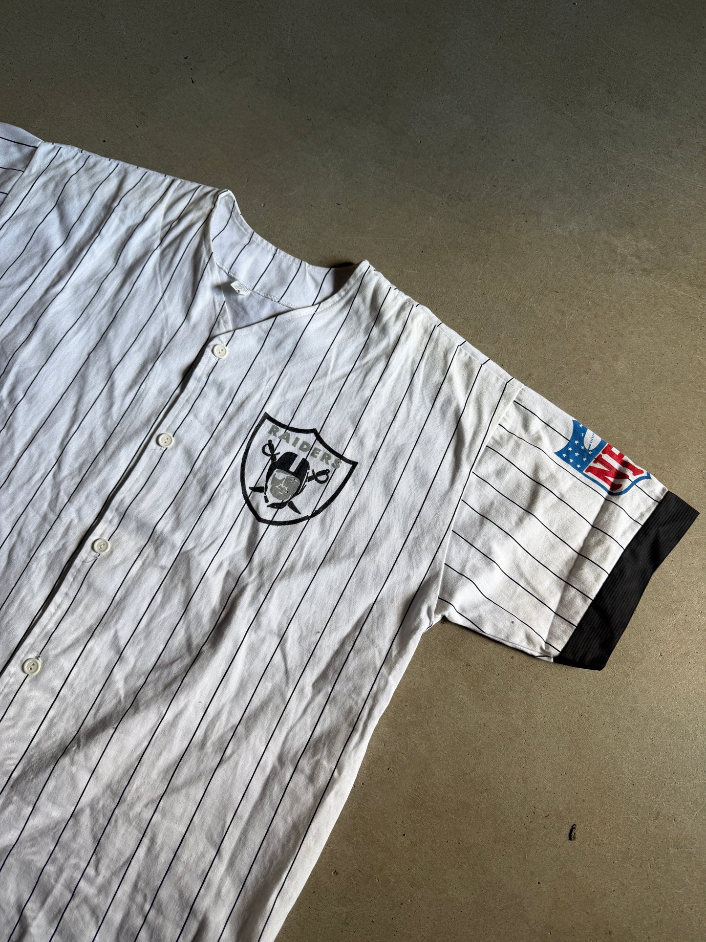 VTG 90s Los Angeles Raiders Baseball Set Sz XL