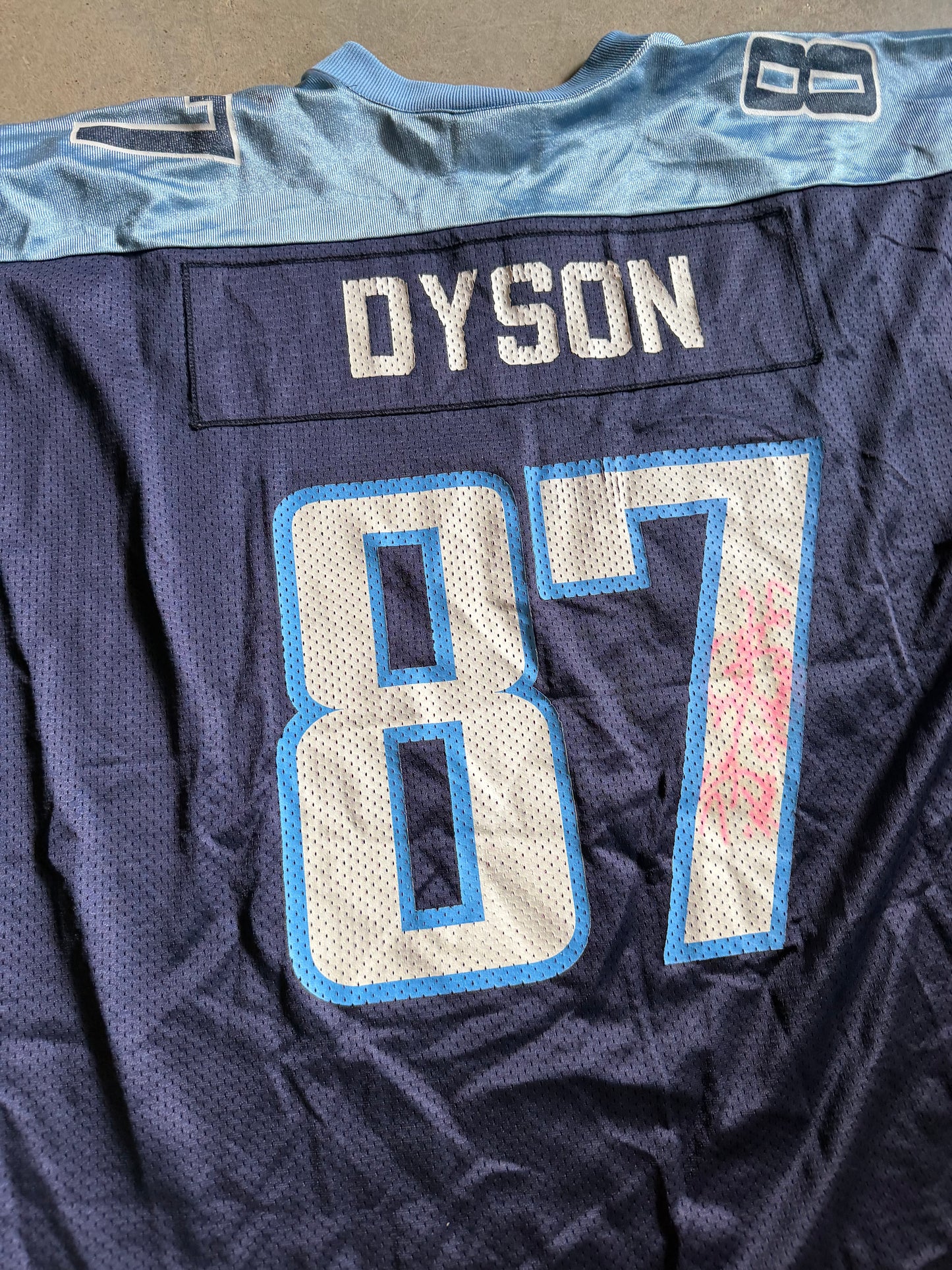VTG Tennessee Titans Kevin Dyson Football Jersey Sz XL