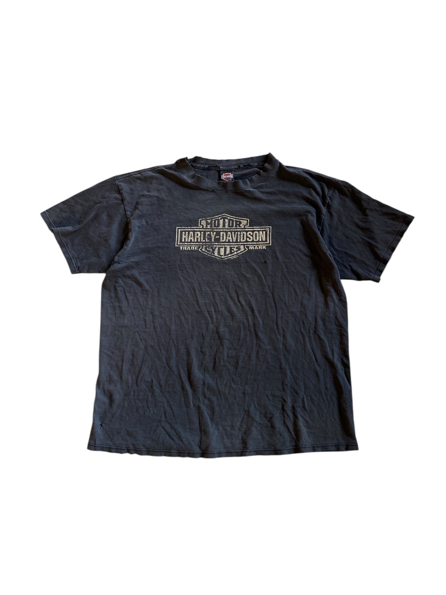 VTG Thrashed Harley Davidson Black Hills Tee Sz XL