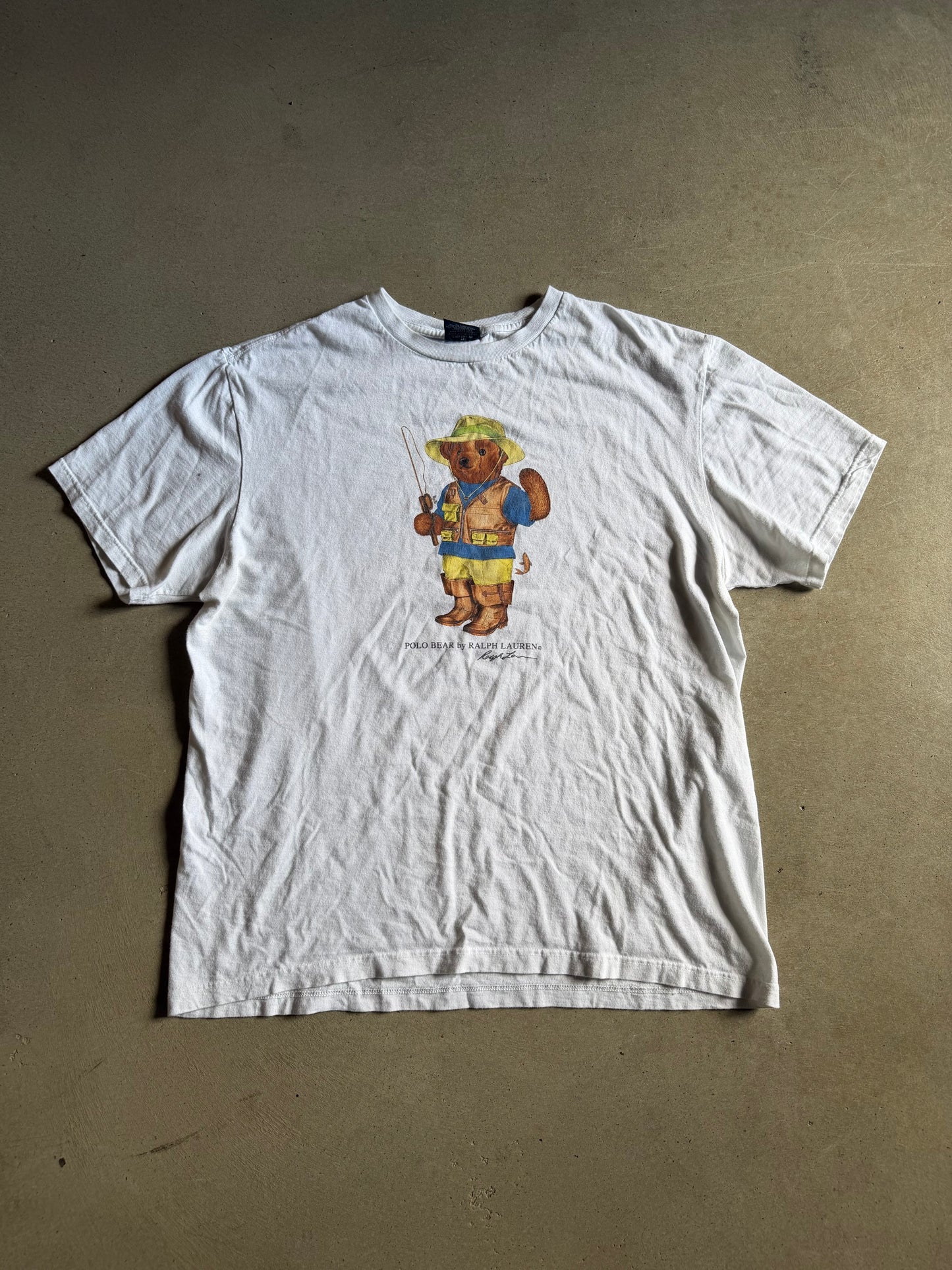Polo Bear Fishing Tee Sz XL