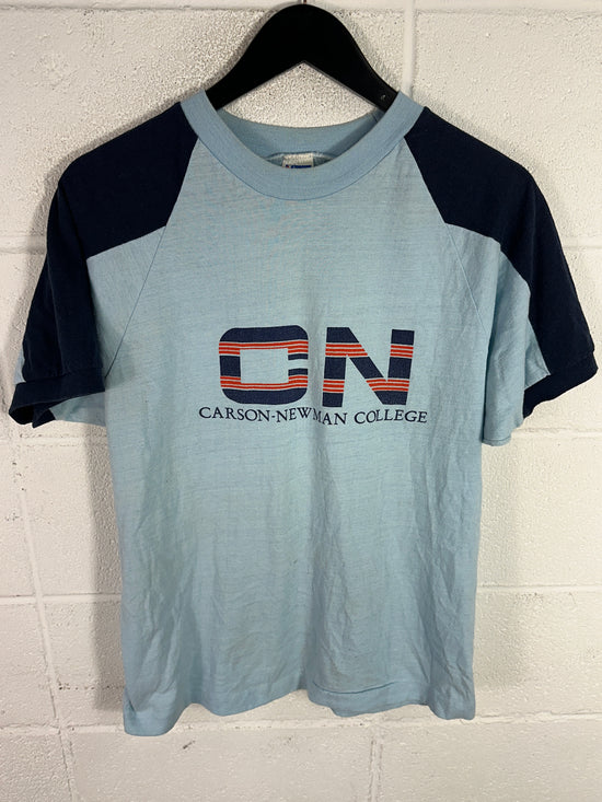 VTG 80s Carson Newman College Champion Tee Sz Med