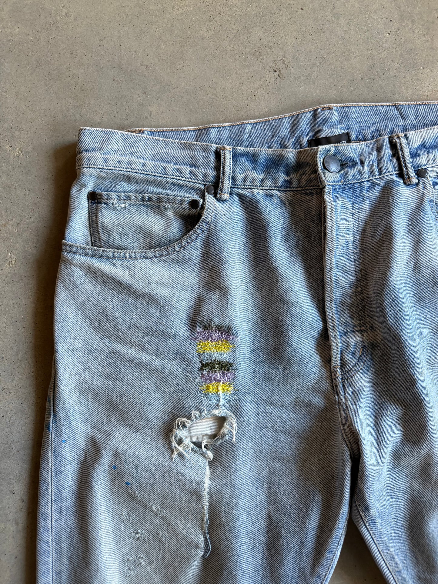 John Elliott Distressed Jeans Sz 38x28