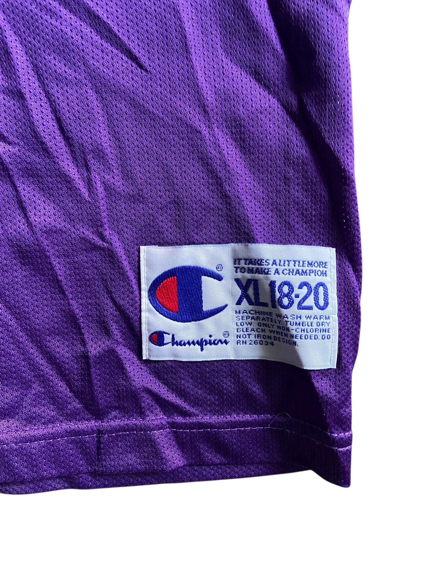 VTG Sacramento Kings Chris Williams Champion Jersey Sz Youth XL