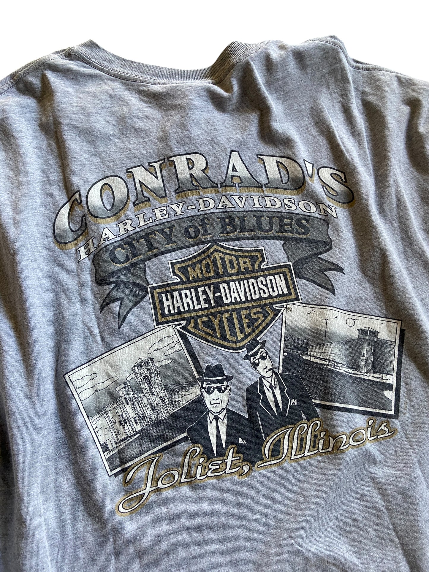 VTG Harley Davidson Joliet Illinois L/S Tee Sz 2XL