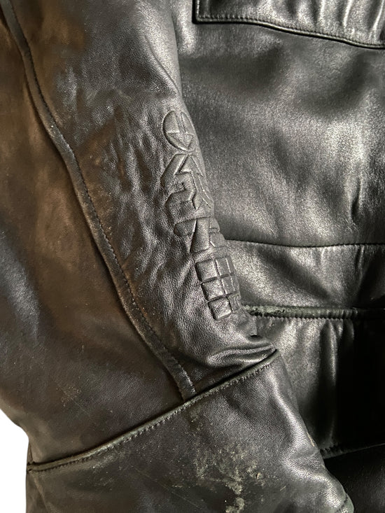 VTG Mark Ecko Complex Leather Jacket Sz L