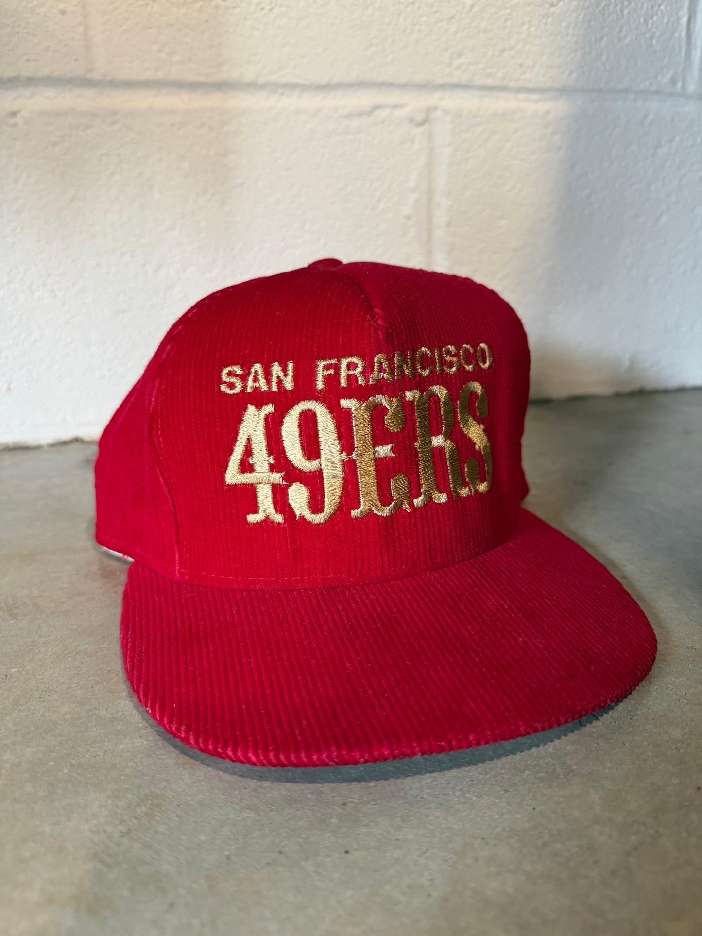 VTG San Francisco 49ers AJD Corduroy Hat