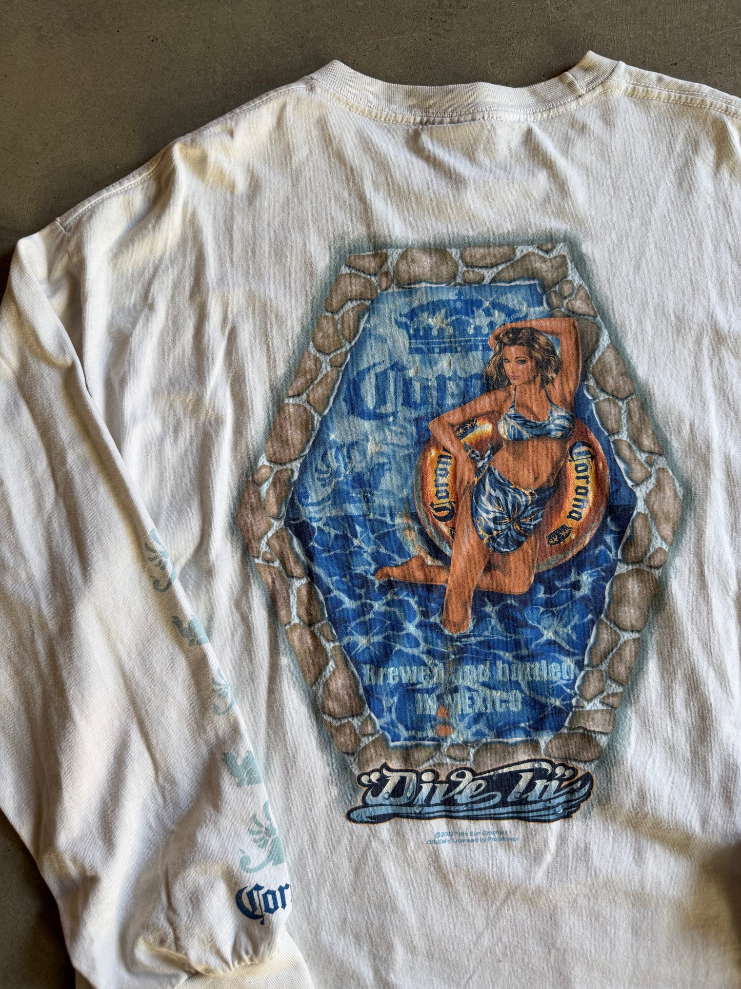 VTG Corona Dive In LS Tee Sz XL