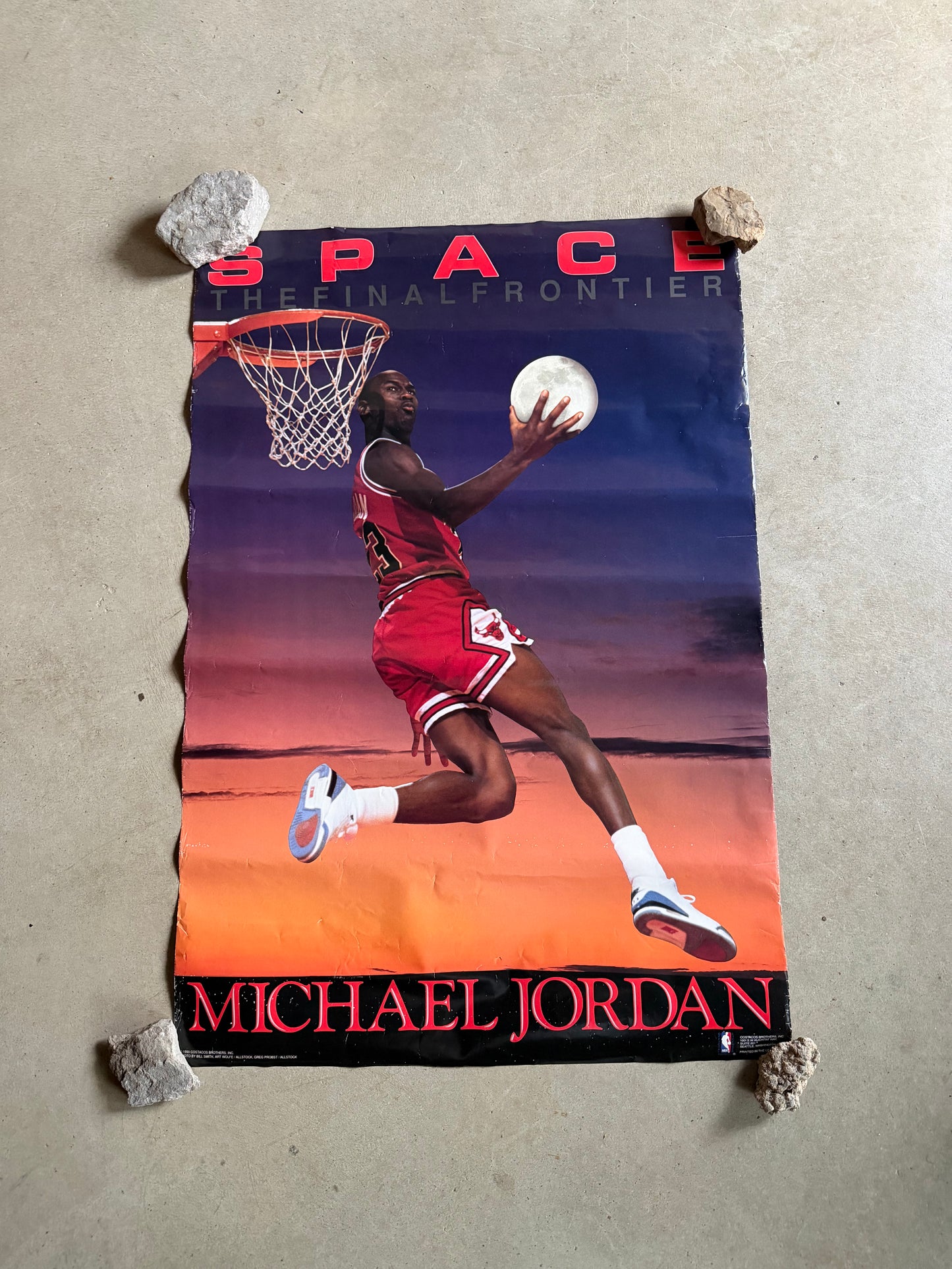 VTG Michael Jordan Space The Final Frontier 1990 Poster