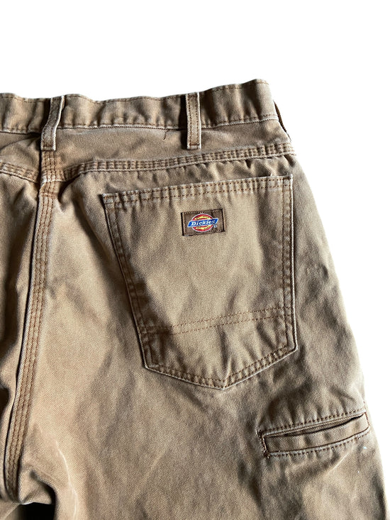 VTG Dickies Tan Canvas Pants Sz 35x29