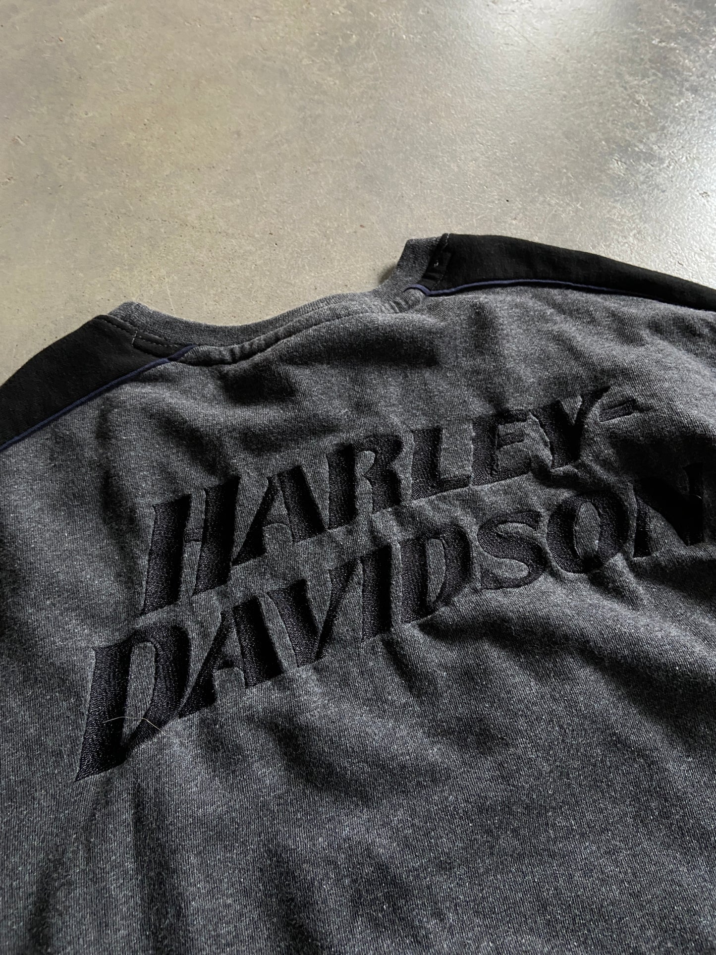 Harley Davidson Gray/Black Sweatshirt Sz L