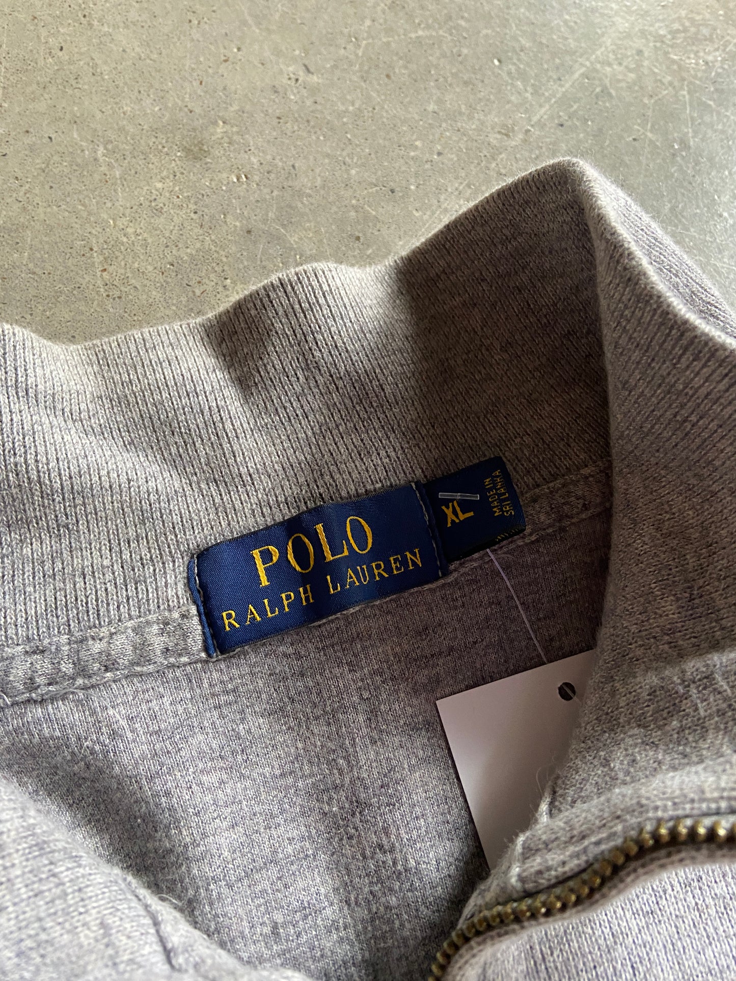 Polo Ralph Lauren Gray Quarter Zip Sweater