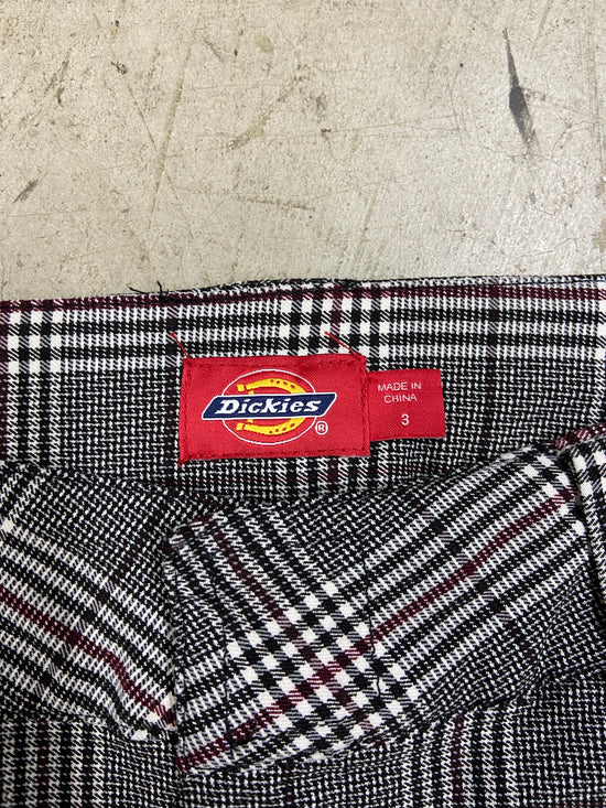 Dickes Plaid Wmns Cropped Trousers Sz 28x25