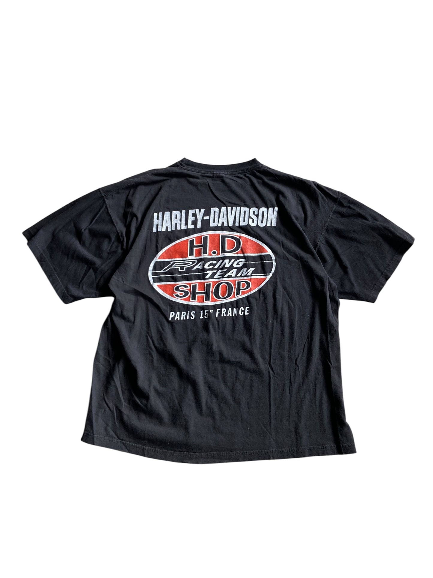 VTG Harley Davidson Racing Team Paris Tee Sz XL