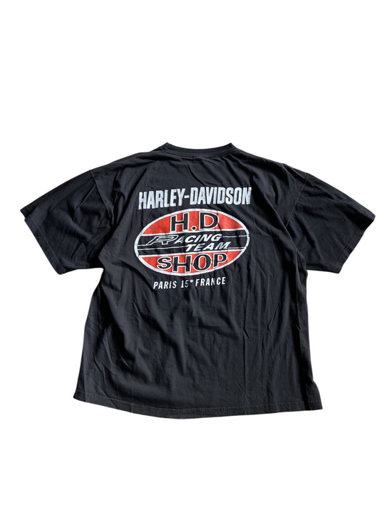 VTG Harley Davidson Racing Team Paris Tee Sz XL