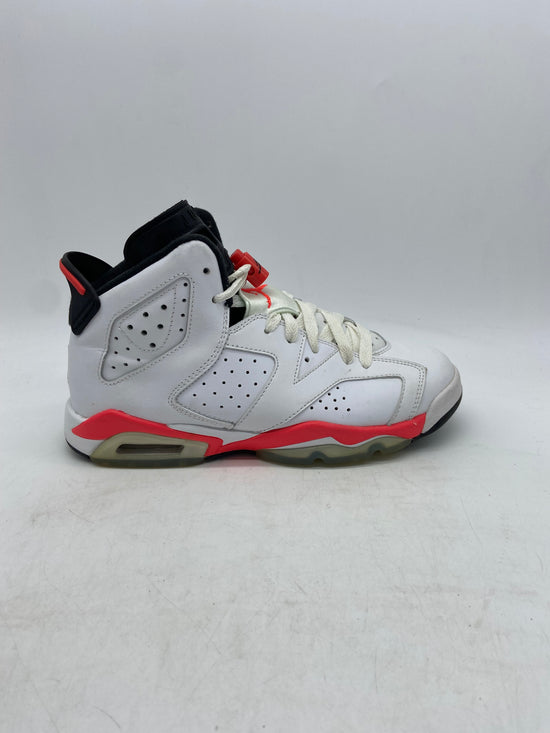 Preowned Jordan 6 Retro Infrared White (2014) (GS) Sz 5Y/6.5W