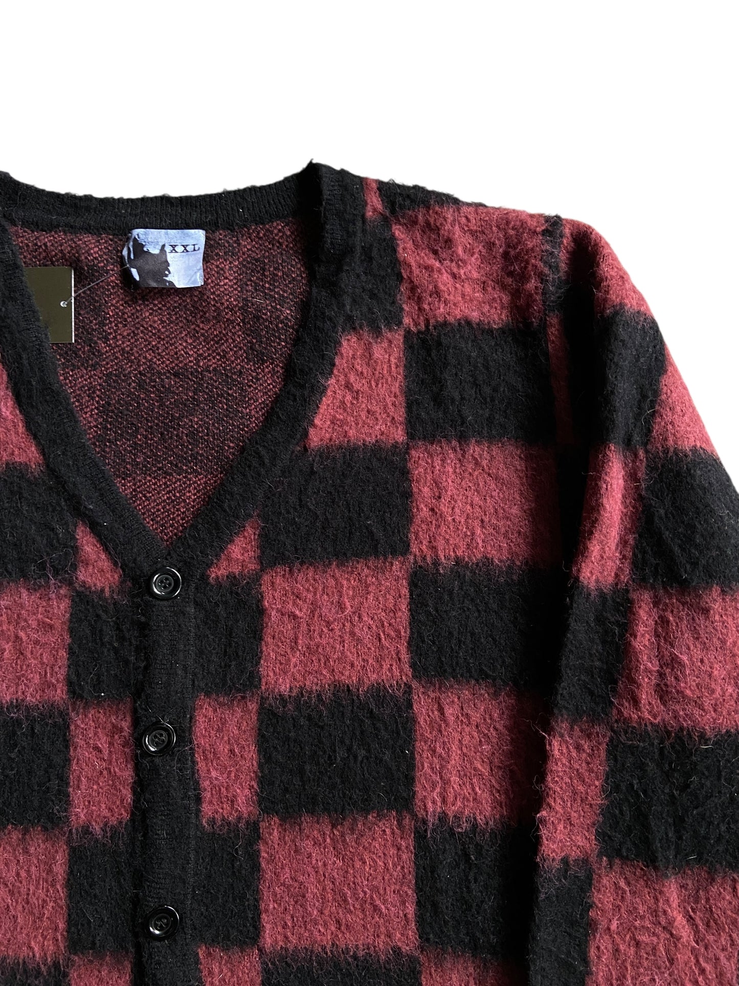 Basketcase Mohair Cardigan Sweater Sz XXL