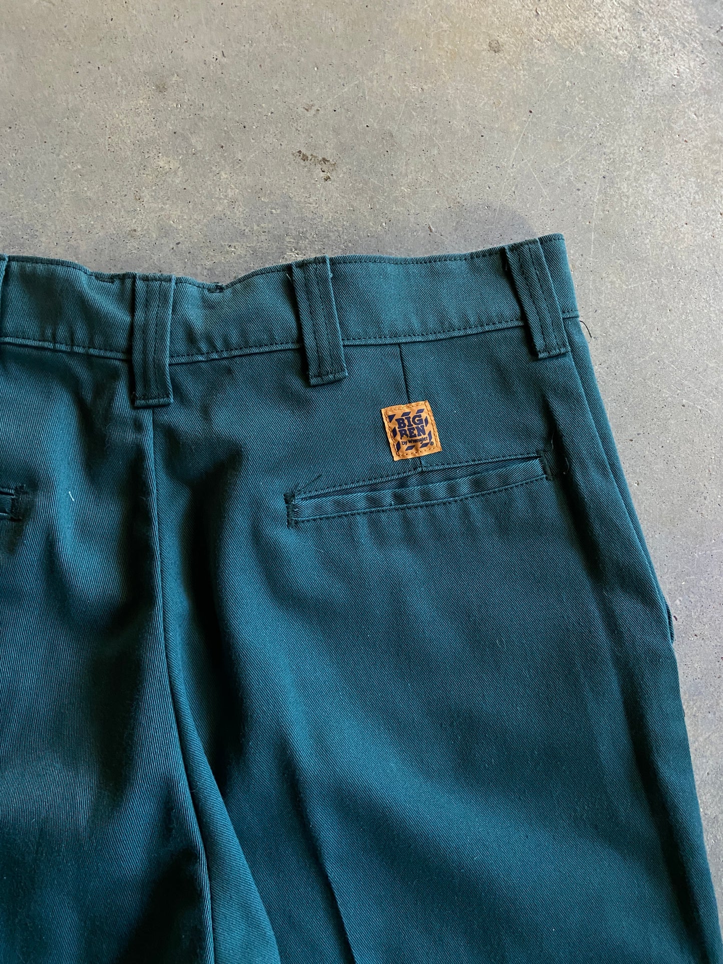 VTG Big Ben Emerald Green Work Pants Sz 34x32