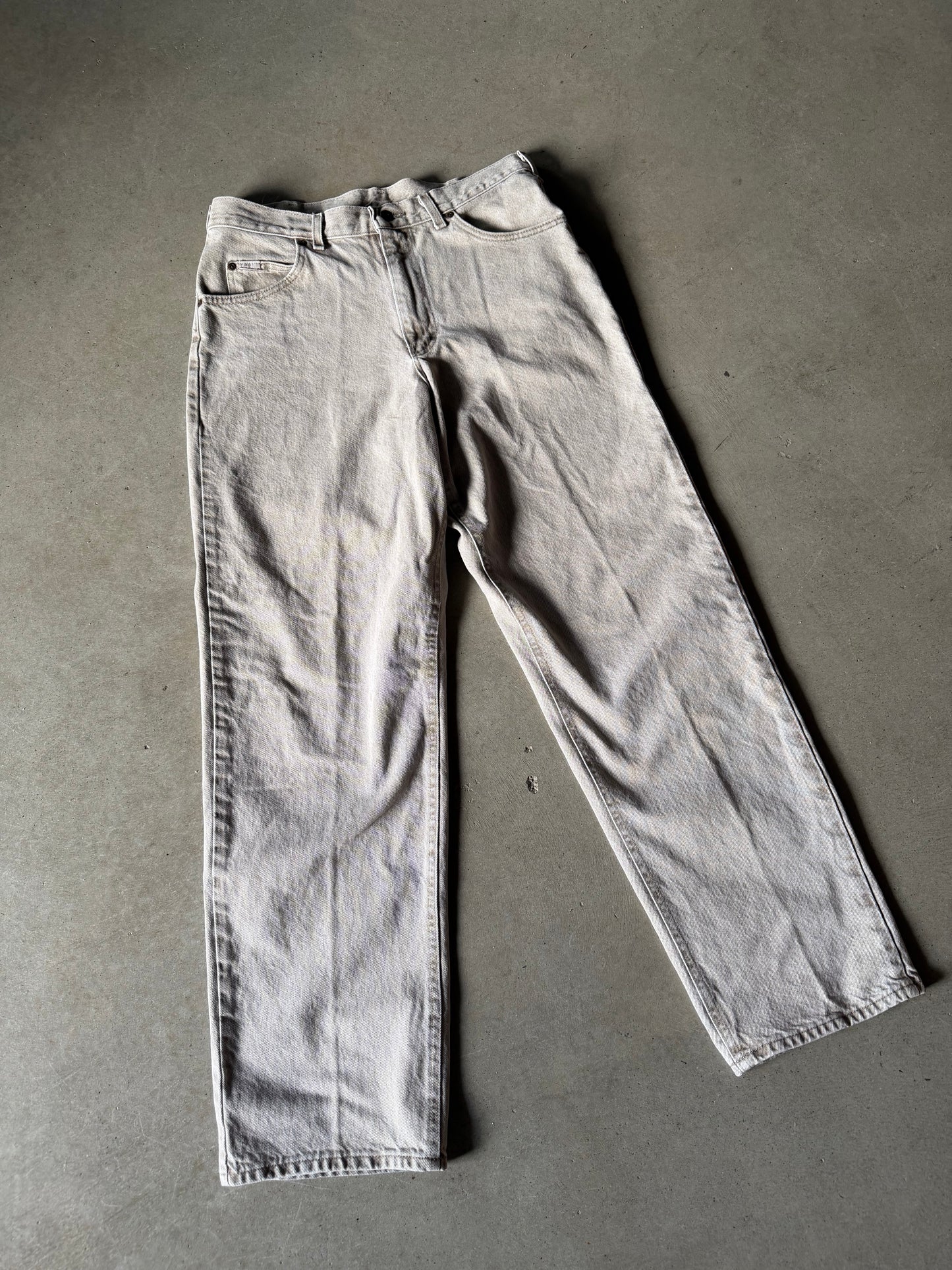 VTG Lee Tan Denim Jeans Sz 34x34