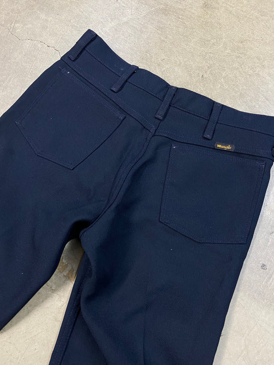 VTG Wrangler Navy Trousers Sz 32x32