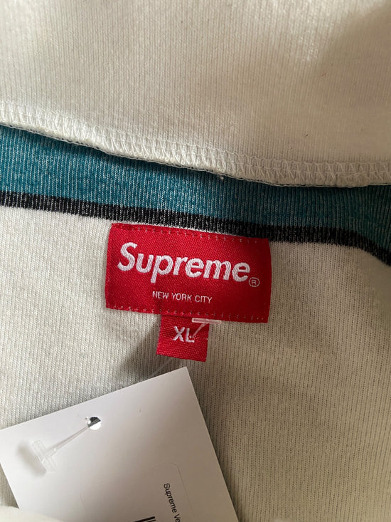 Supreme Velour Color Block L/S Polo Sz XL