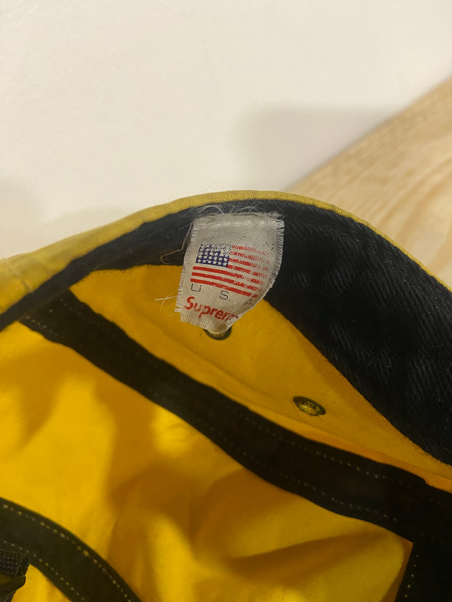 SS17 Supreme Rubber Logo Camp Cap