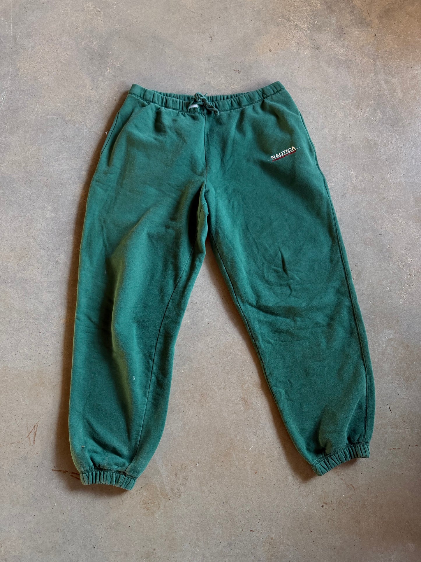 VTG Nautica Competition Green Sweatpants Sz L/XL