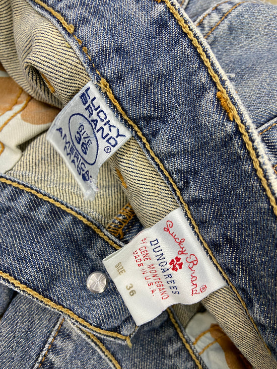 VTG Lucky Brand Dungaree Jeans Sz 36x33