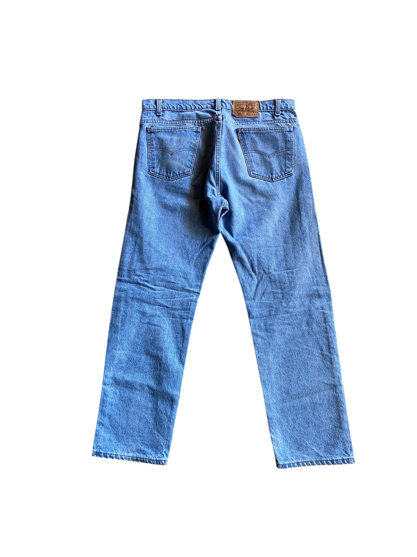 VTG Levis 505 Orange Tab Denim Jeans Sz 38x30