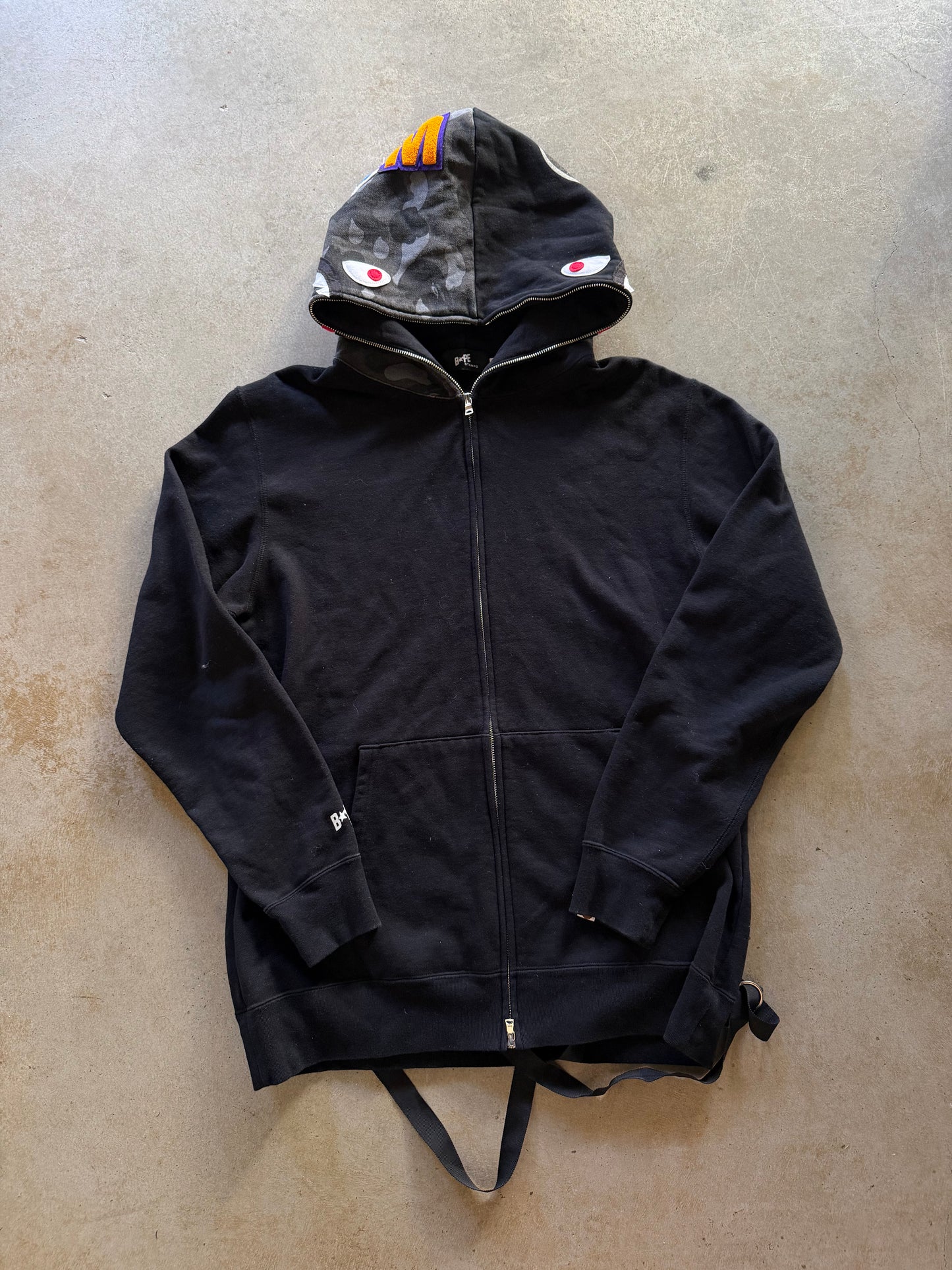 Bape x Stampd Bondage Shark Hoodie Sz L