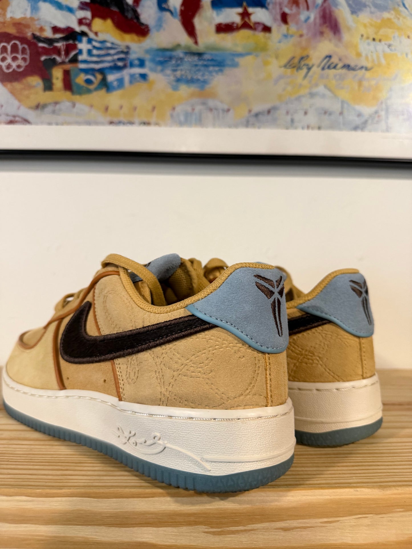 Preowned Nike Air Force 1 Low Protro Kobe Bryant Siempre Hermanos Sz 10.5M/12W