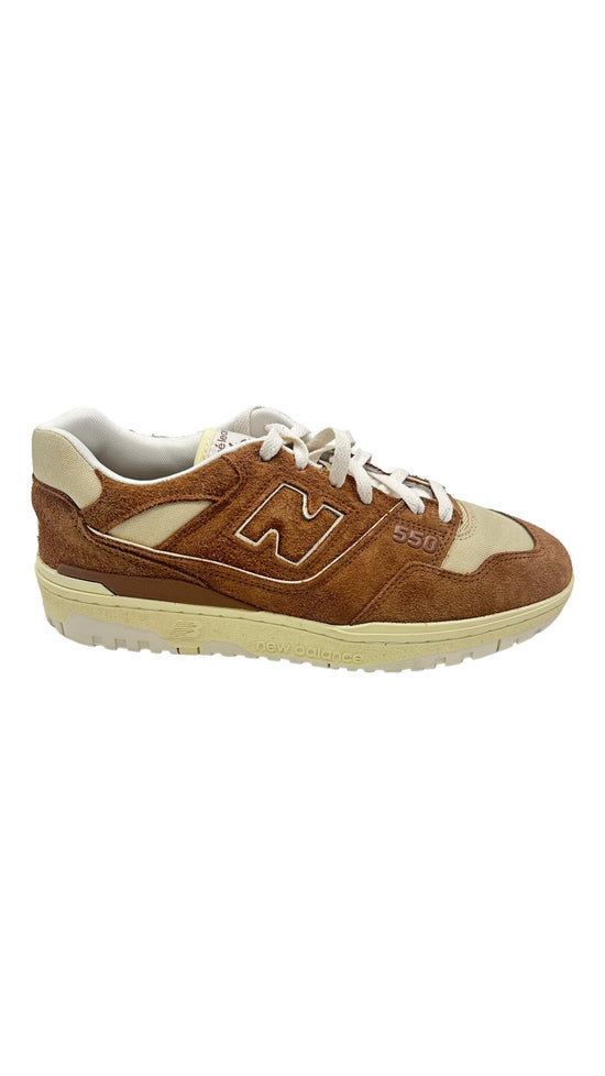 Preowned New Balance 550 Aime Leon Dore Brown Suede Sz 10.5M/12W