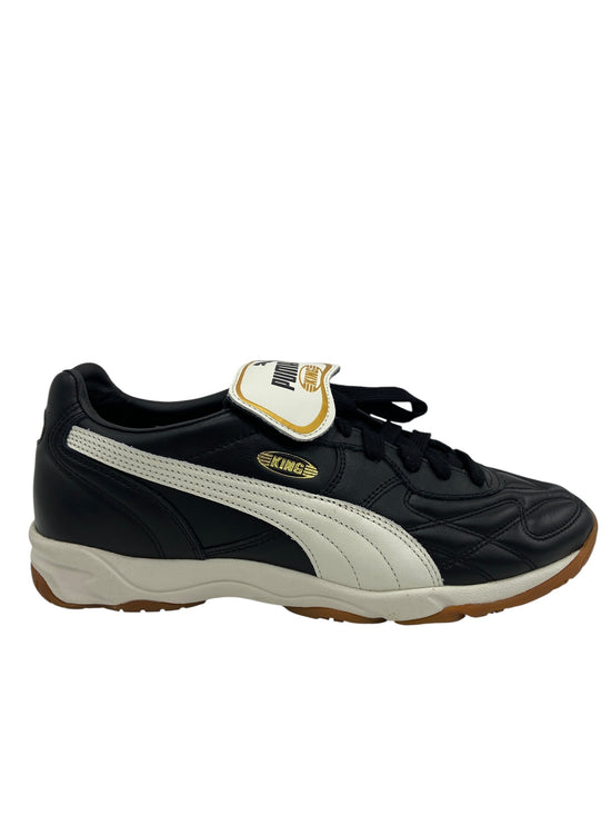 Preowned Puma King Indoor "Black-Warm White" Sz 10.5" 401683-01
