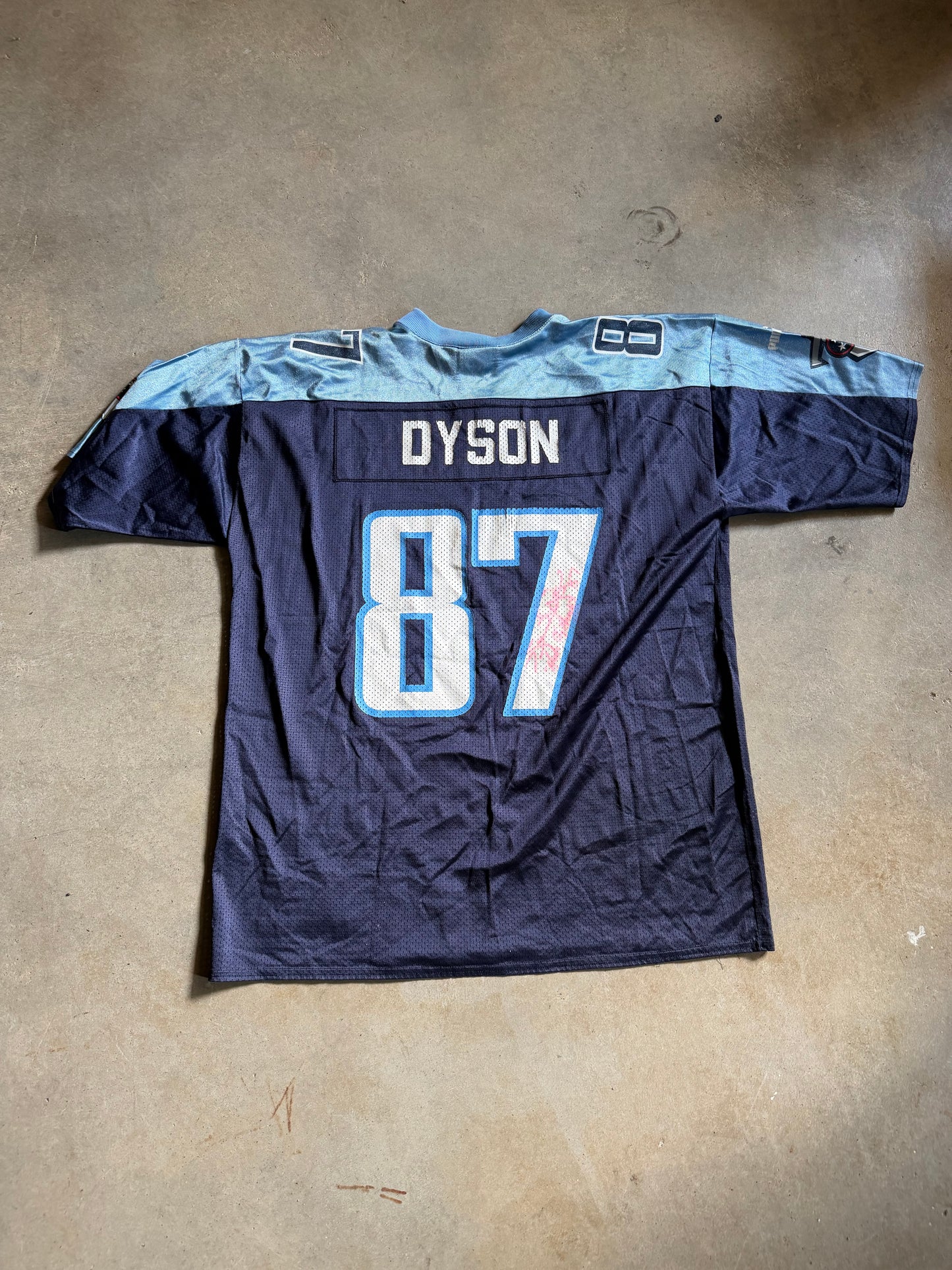 VTG Tennessee Titans Kevin Dyson Football Jersey Sz XL