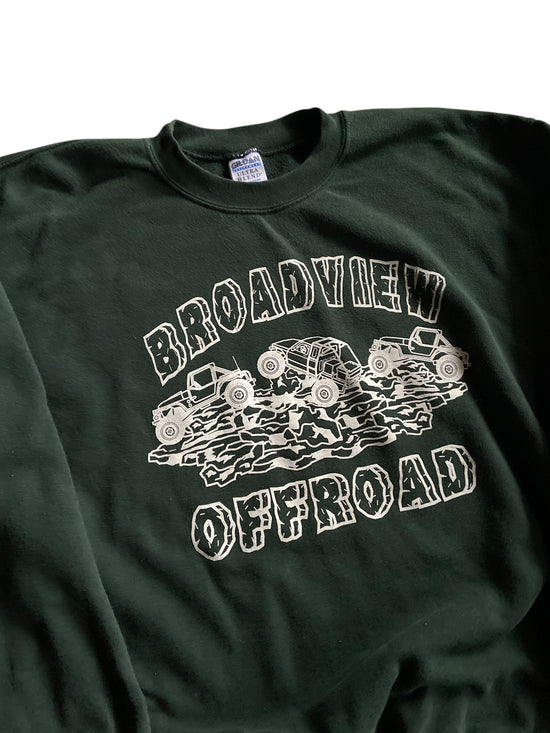 Broadview Offroad Green Sweatshirt Sz XL