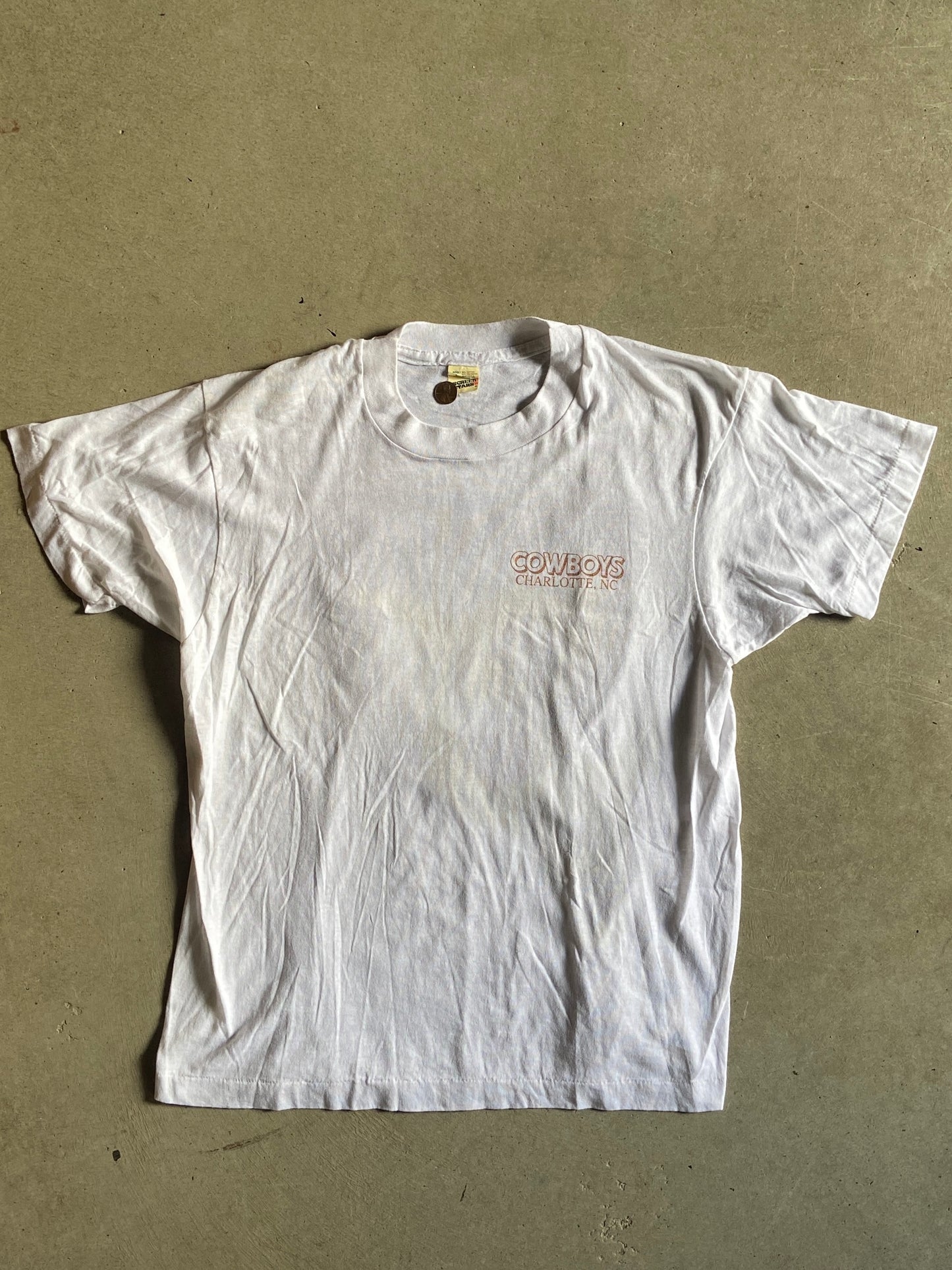 VTG Cowboys Charlotte's Ultimate Country Nightclub Tee Sz M