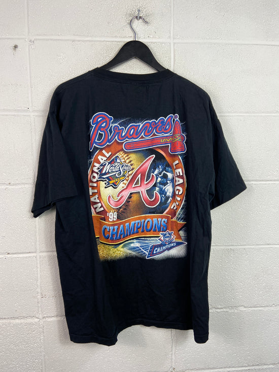 VTG Atlanta Braves '99 Nat'l League Champs Tee Sz XXL