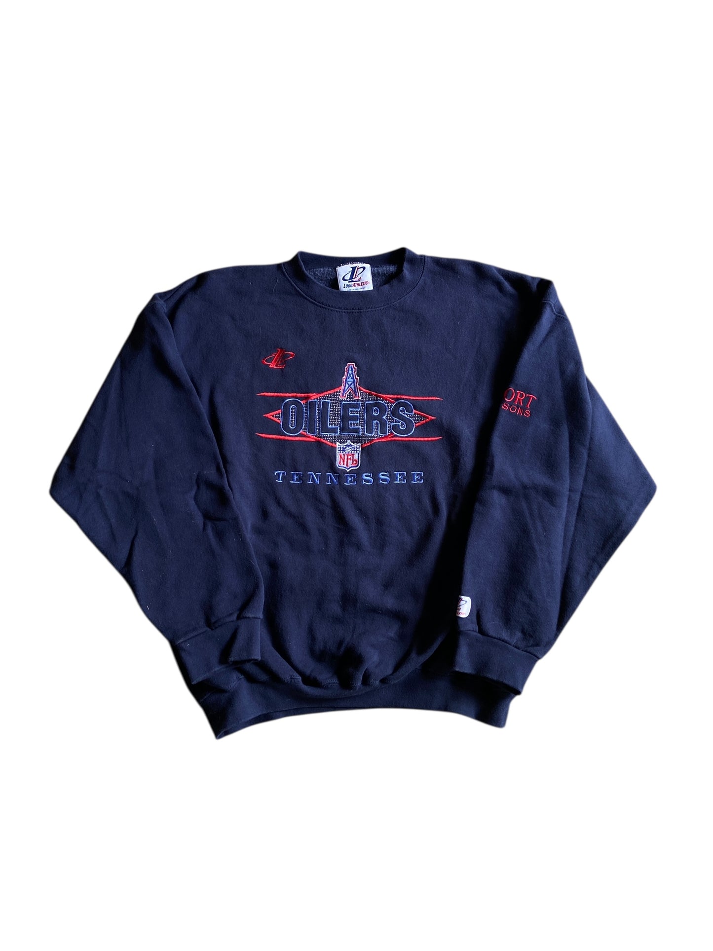 VTG Tennessee Oilers Logo Athletic Sweatshirt Sz M/L