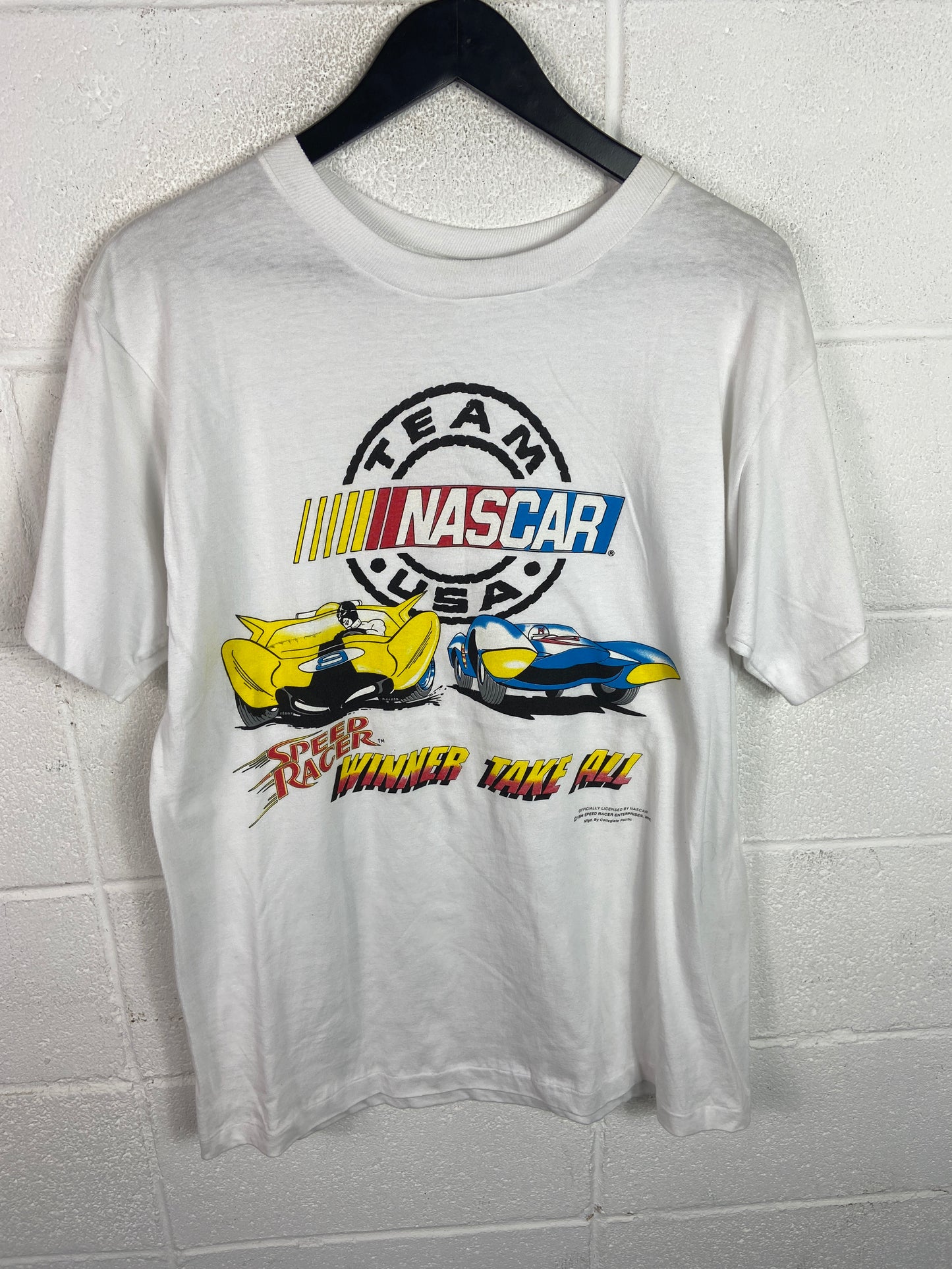 VTG Nascar USA Speed Racer Tee Sz Large
