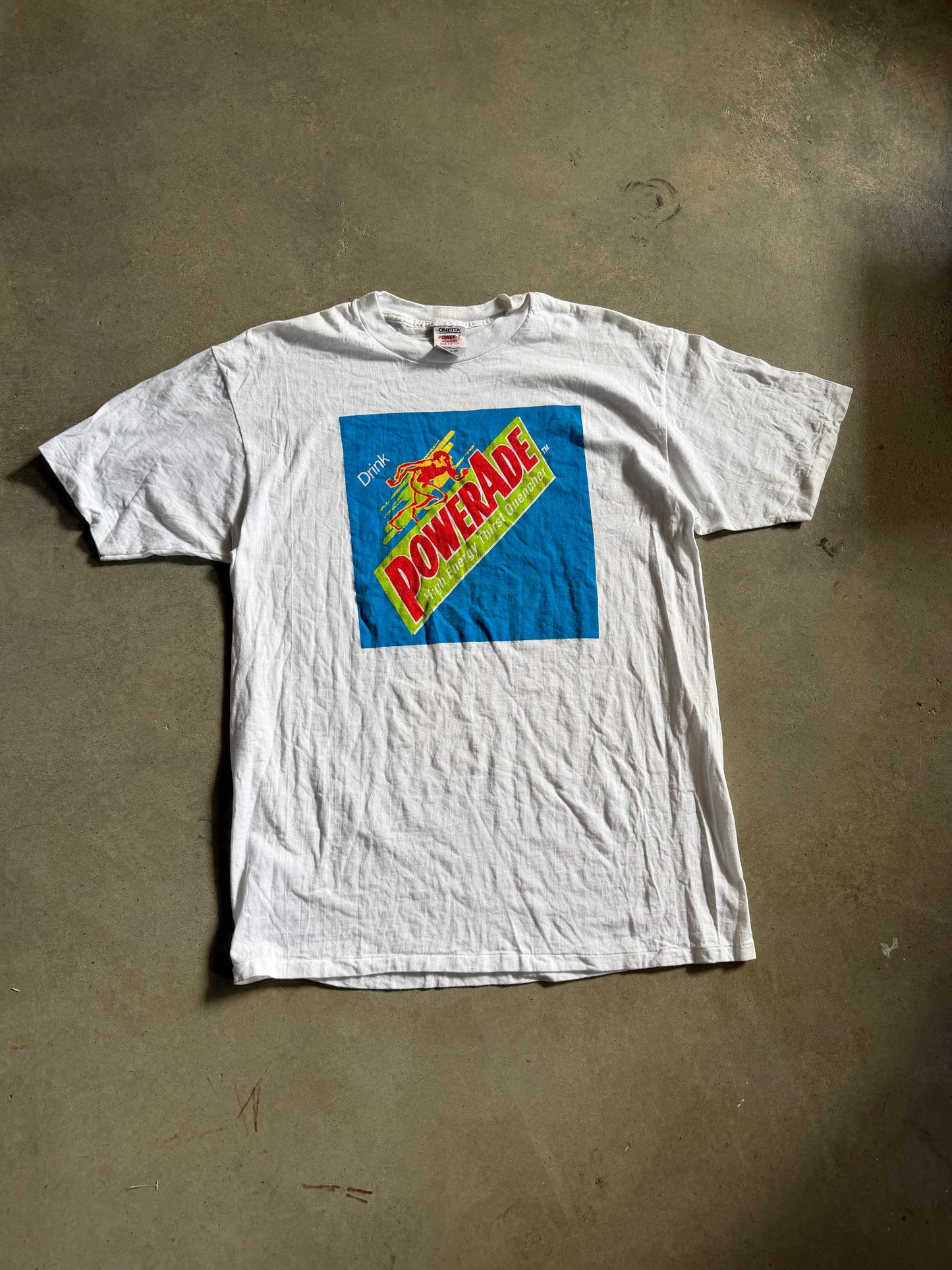 VTG 90s Powerade Drink Tee Sz XL